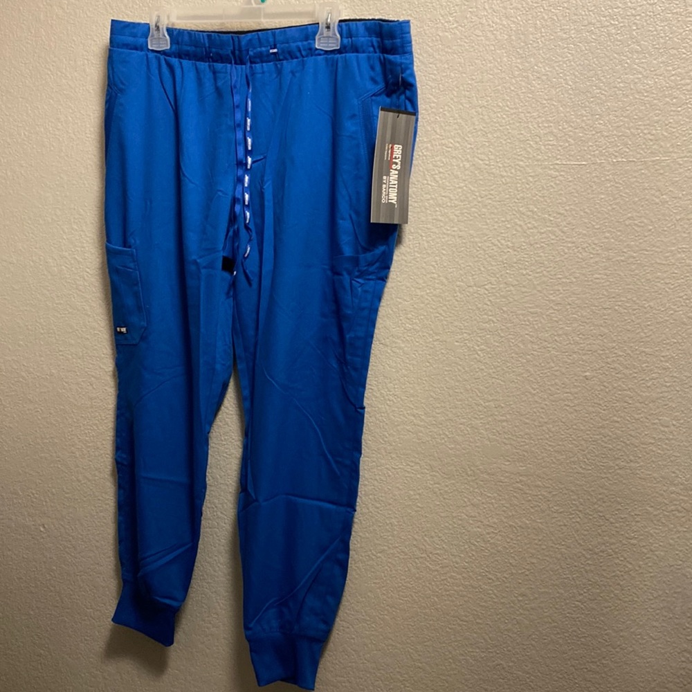 New with tags Royal blue Xl Greys Anatomy scrub joggers